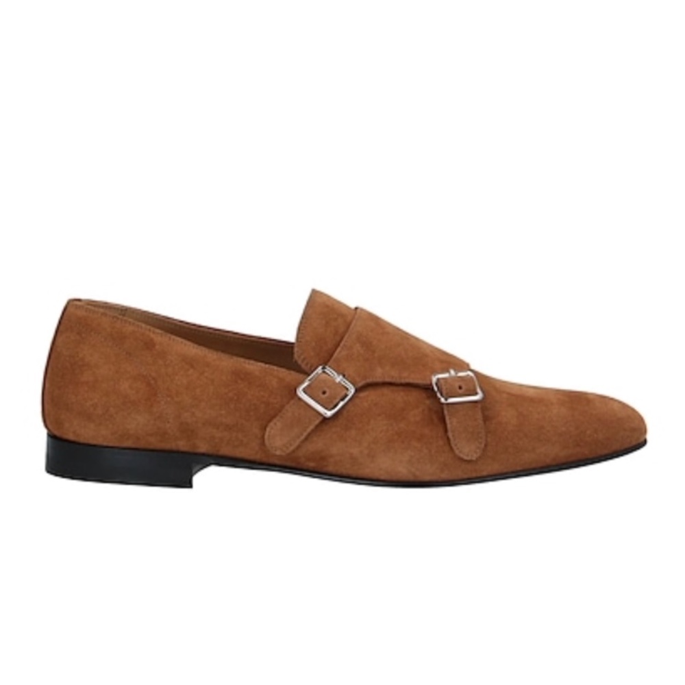 Giuseppe Zanotti - Men's Monk Strap Suede Shoes